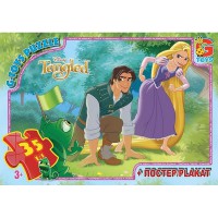 Дитячий пазл "Рапунцель" TA012 плакат 35 елементів