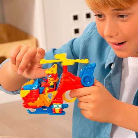 Ігровий набір Піцакоптер-S SuperThings PSTSP118IN120 гелікоптер, казум-кид, фігурка