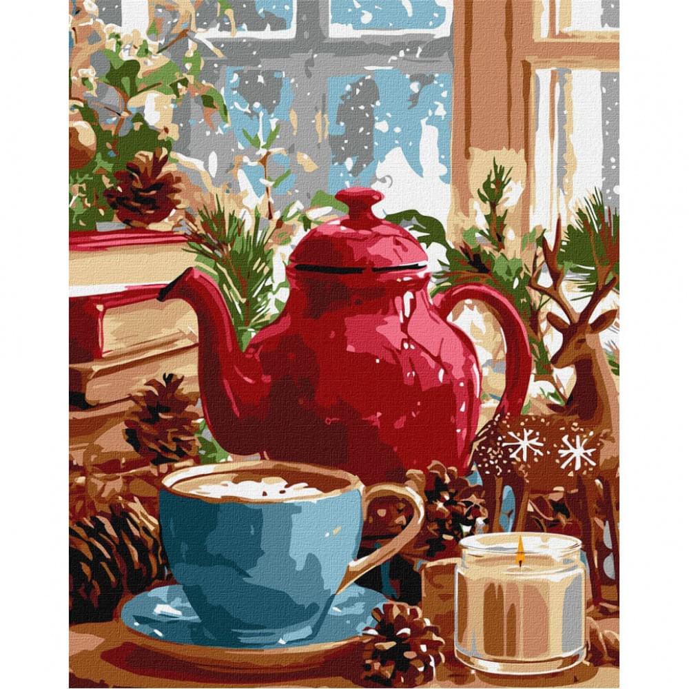 Картина за номерами "Зимова атмосфера вдома" KHO5745, 40х50 см