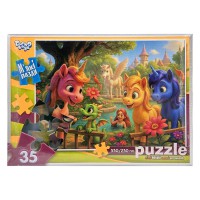 Дитячі м'які пазли "Поні та дракон" S35-11-12, 35 елементів