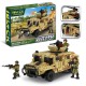 Дитячий конструктор Військовий джип IBLOCK PL-921-432, 368 деталей