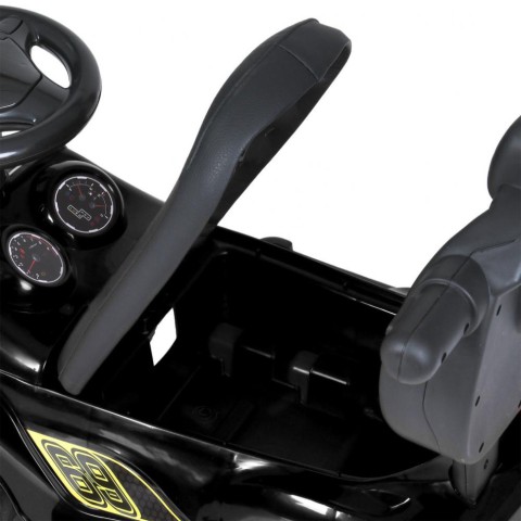 Дитяча каталка-толокар M 5728L-2 чорний, з батьківською ручкою