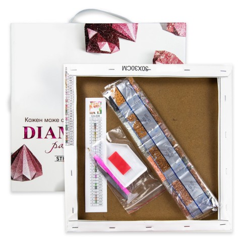 Алмазна мозаїка "Барвиста мандала" ME13814 30х30 см