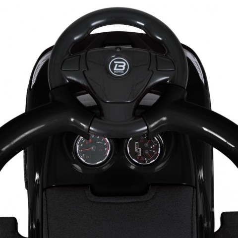 Дитяча каталка-толокар M 5728L-2 чорний, з батьківською ручкою