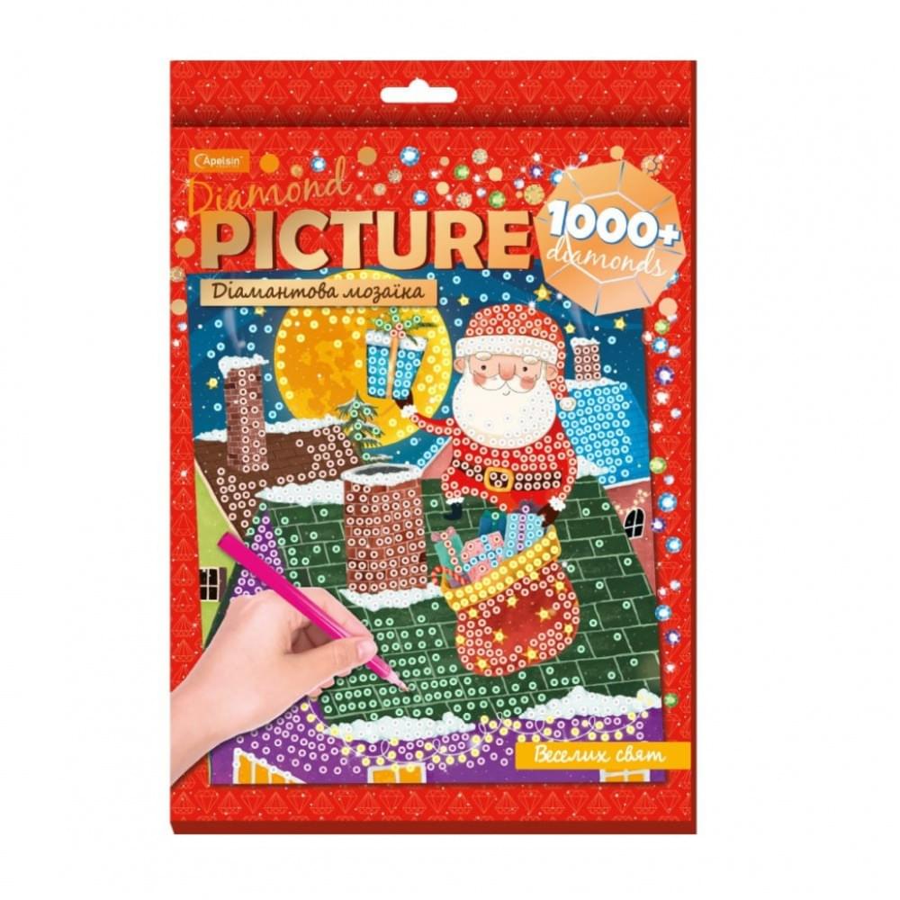 Набір для творчості діамантова мозаїка "Веселих свят" НТ-34-01