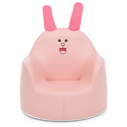 Дитяче Крісло-пуфик "Кролик" M 5721 Rabbit рожевий
