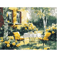 Картина за номерами "Затишний дворик" ©art_selena_ua KHO6374, 30х40 см