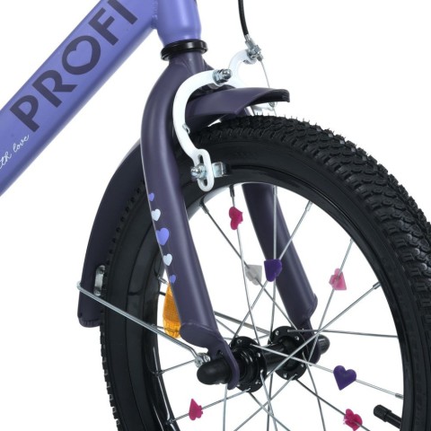 Велосипед дитячий MB 14043-1 колеса 14 дюймів, фіолетовий