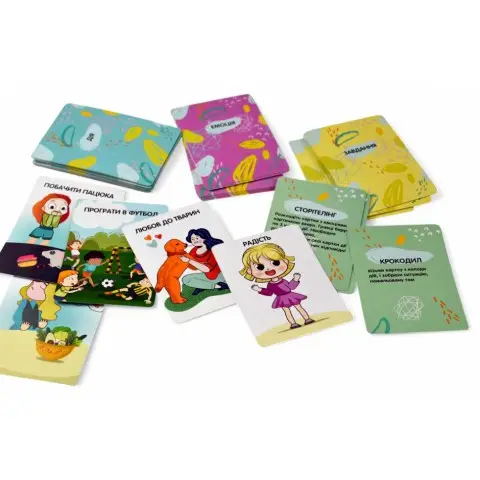 Настільна гра "Емоції" 2262-UM 37 карток, 7 варіантів гри