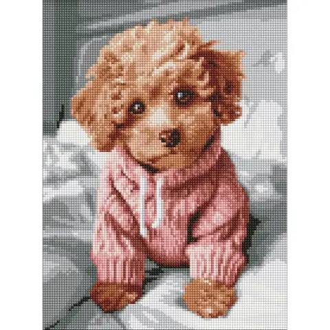 Алмазна мозаїка "Чарівний мальтіпу" AMO8138, 30x40 см