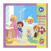 Дитячий пазл "Дитячий майданчик" LX12, 20 елементів 20 х 21 см