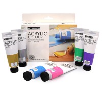 Набір акрилових фарб "Металік Art ranger" 32KRFEA0675-M 6 кольорів по 75 мл