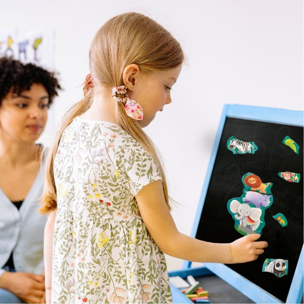 Дитяча магнітна гра "Друзі з джунглів" DoDo Toys 200256, 8 елементів