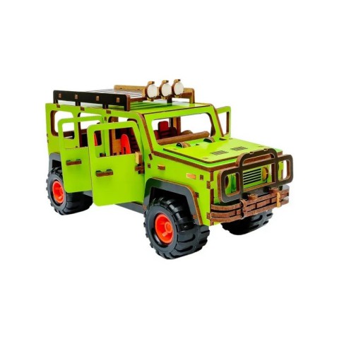 Дерев'яний 3D конструктор "Позашляховик" Puz-00951, 123 деталі