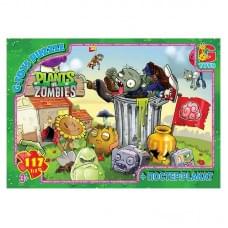 Дитячий пазл "Рослини проти Зомбі" PVZ05 постер, 117 елементів