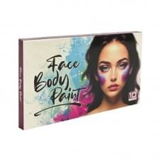 Дитячий набір аквагриму Cel-2503 палетка, пензлик, 10 кольорів