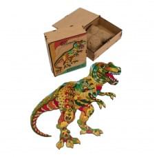 Фігурний дерев'яний пазл A3 "Тиранозавр Рекс" PuzA3-03114, 132 деталі
