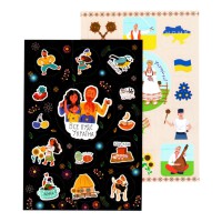 Набір патріотичних наліпок В6 НС-В6-05-4