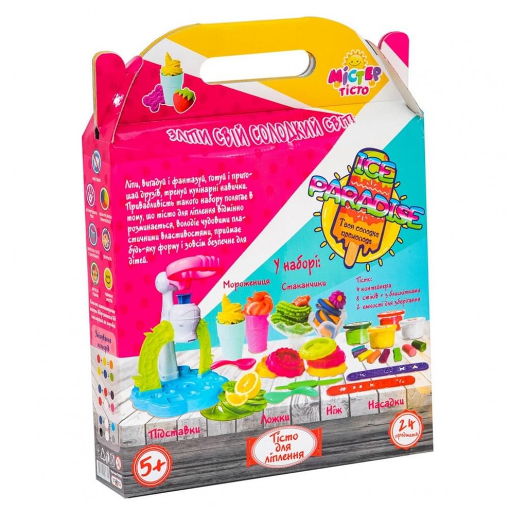 Дитячий набір для творчості "Містер тісто - Ice paradise" 71502, 24 предмети