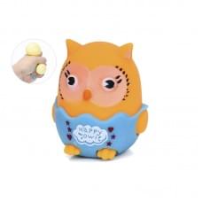 Іграшка сквіш антістресс "Совеня" MS 4141 розмір 7 см Помаранчевий