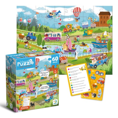 Дитячий віммельпазл "Диво-транспорт" DoDo Toys 300660, 60 елементів