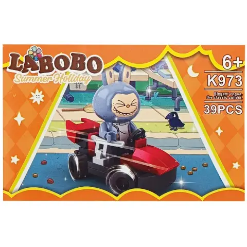 Дитячий конструктор Summer holiday LABUBU K973A-6, 39 деталей