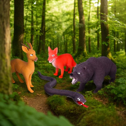 Стретч-іграшка у вигляді тварини Тварини України #sbabam 1/CN25 Іграшка-сюрприз