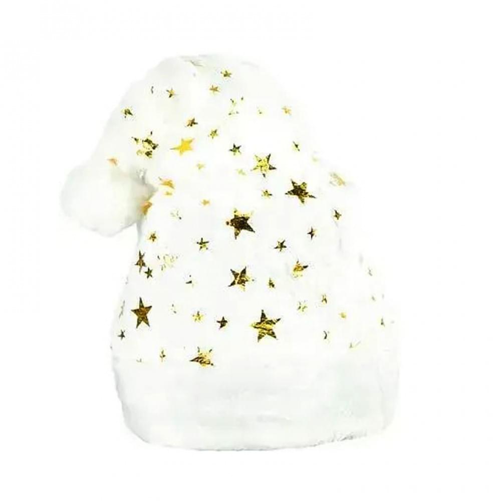 Шапка новорічна "Санта-Клауса" 6241-22(Gold) блискуча