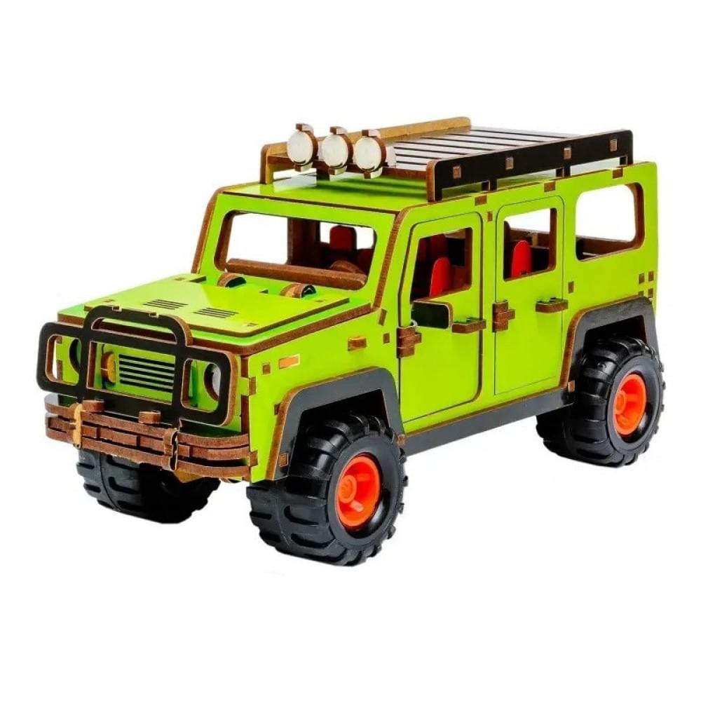 Дерев'яний 3D конструктор "Позашляховик" Puz-00951, 123 деталі