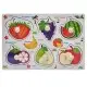 Дерев'яний пазл-вкладиш Фрукти та ягоди 73239-8 назви англійською мовою