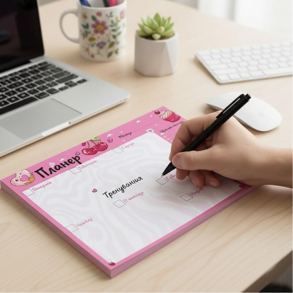 Планер тижневий VT9212-02, 20х14,3 см, 54 аркуші, українська