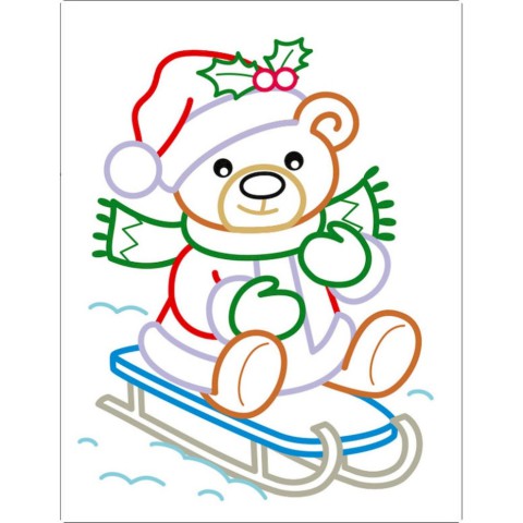 Дитяча книжка-розмальовка "Солодкі свята" 18713 з кольоровим контуром