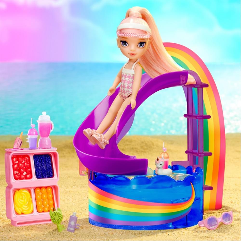 Дитячий ігровий набір із лялькою серії "Littles" - Щасливе свято в басейні Rainbow High 522249