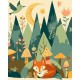 Картина за номерами "Вечірній ліс" 15579-AC 40х50 см