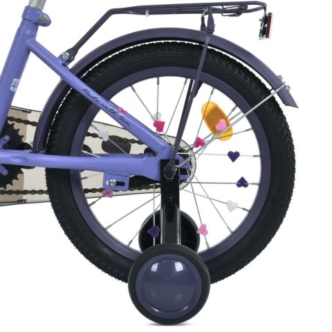 Велосипед дитячий MB 14043-1 колеса 14 дюймів, фіолетовий