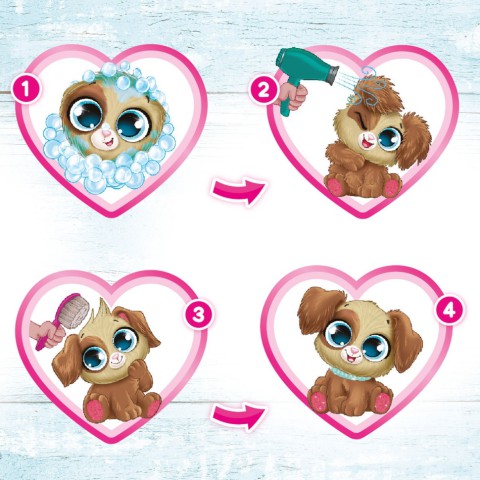 М’яка колекційна іграшка-сюрприз "Чарівне цуценя" #sbabam 51/CN22 іграшка 15 см