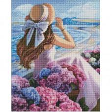 Алмазна мозаїка "Квітуче узбережжя" ©Kira Corporal Ідейка AMO7384 40х50 см