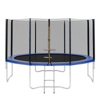 Дитячий батут із захисною сіткою MS 0822 на пружинах