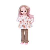 Дитяча іграшкова лялька F0322(White) шарнірна, розмір 29 см