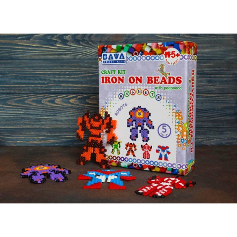 Магніти з термомозаїки "Роботи" (TM-006) набір для творчості