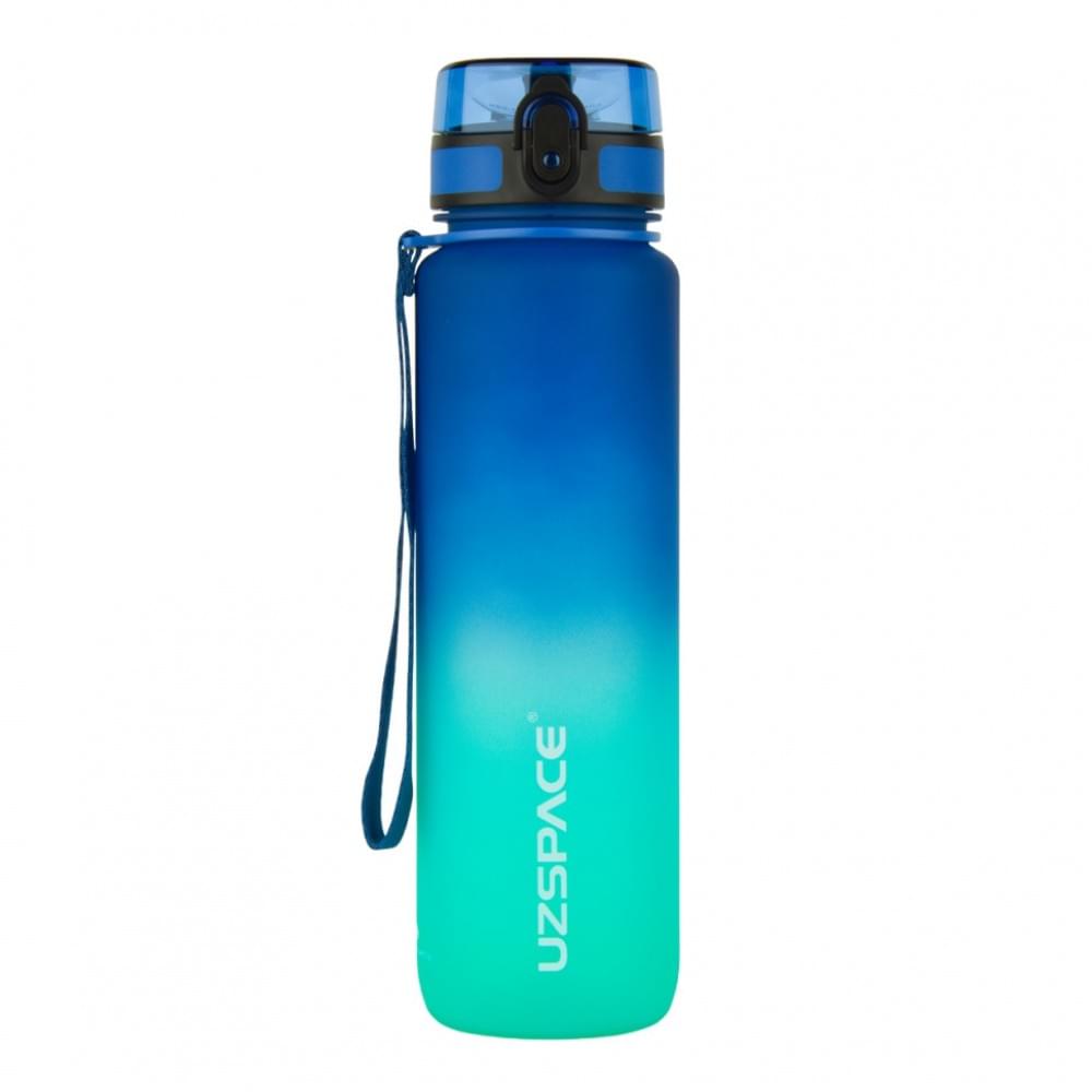 Пляшка для води UZSPACE 3038(Blue-Green) 1000 мл, синьо-зелена