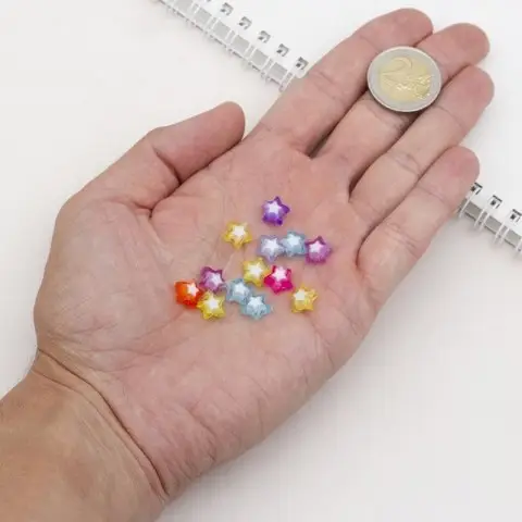 Декоративні намистинки для творчості Зірки Dom Busin УТ100023889 в упаковці 120 шт