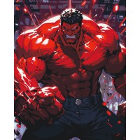 Картина за номерами "Червоний Халк" 16522-AC 40х50 см