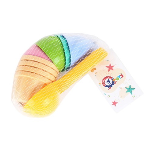 Іграшка "Набір для гри з піском" ТехноК 6610TXK, 4 формочки та ложечка