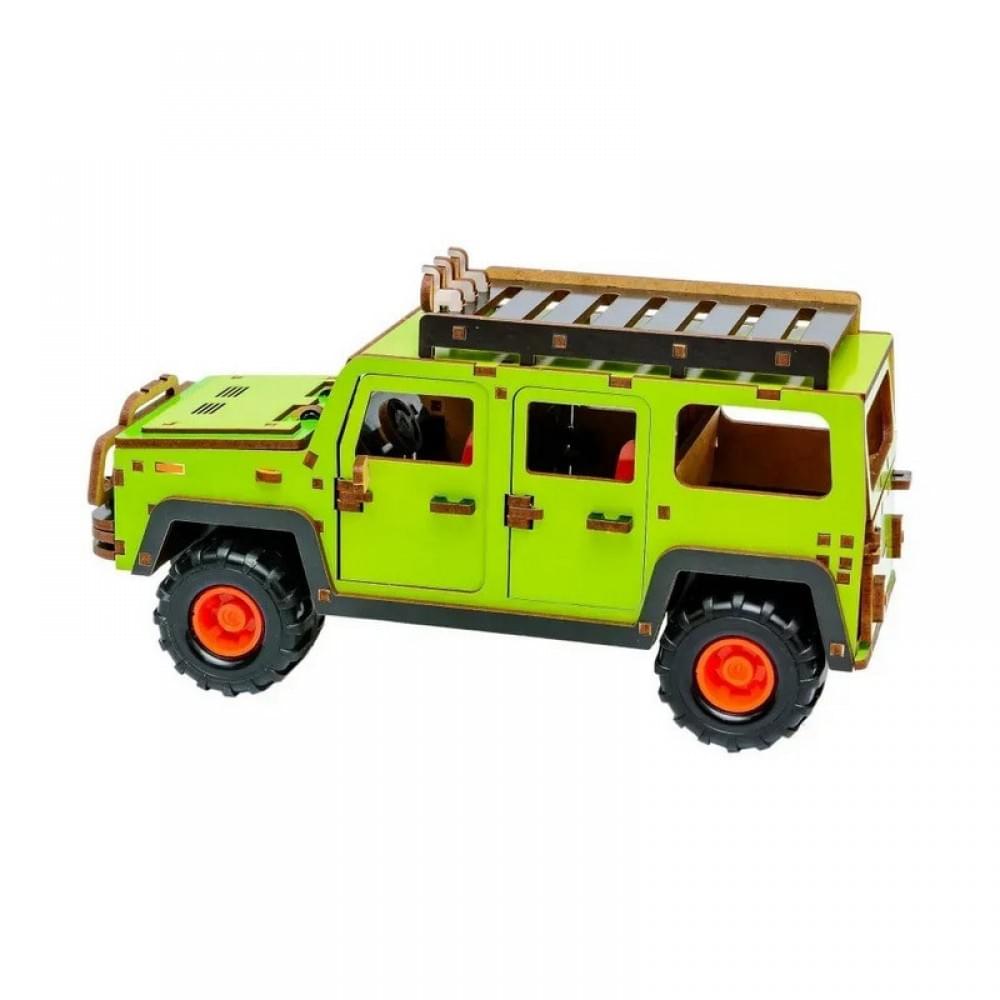 Дерев'яний 3D конструктор "Позашляховик" Puz-00951, 123 деталі