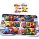Дерев'яна гра з картками "Тварини на машинках" Ubumblebees (ПСФ132) PSF132, 42 деталі і 12 карток