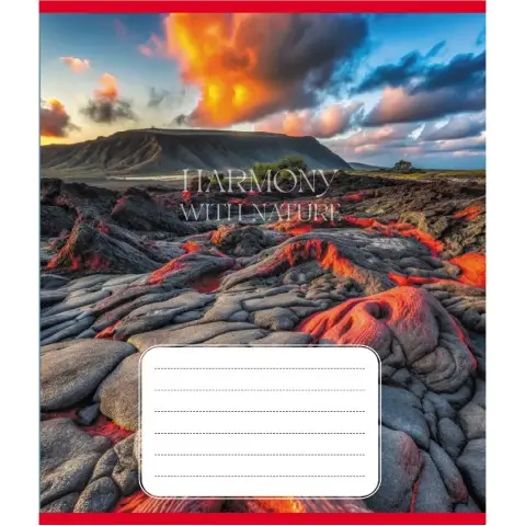 Зошит учнівський "Гармонія з природою" 060-610277K-5 в клітинку, 60 аркушів