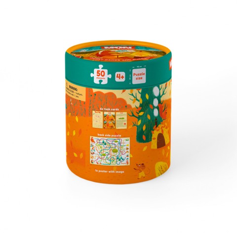 Дитячий розвиваючий пазл і гра Mon Puzzle "Обсерваційний. Як звірі пори року зустрічали" 200110