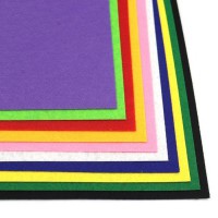 Фетрові листи для рукоділля HQ170-MIX1, 1,2 мм, A4