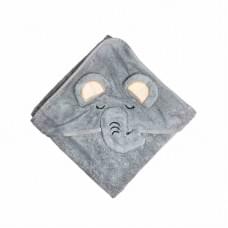 Дитячий рушник з капюшоном MGZ-0640(Gray) розмір 80х80 см